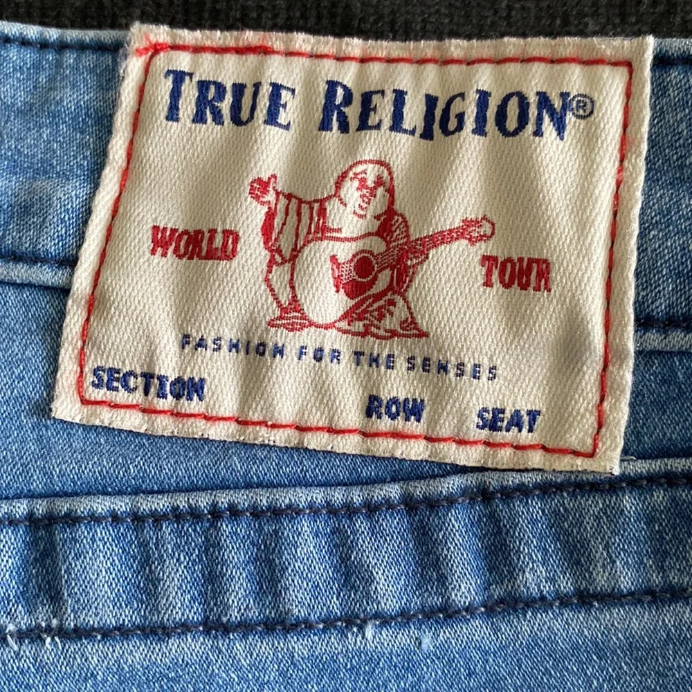 True Religion Halle Mid Rise Super Skinny Stretch no flap Midnight Frost wash - Picture 9 of 16